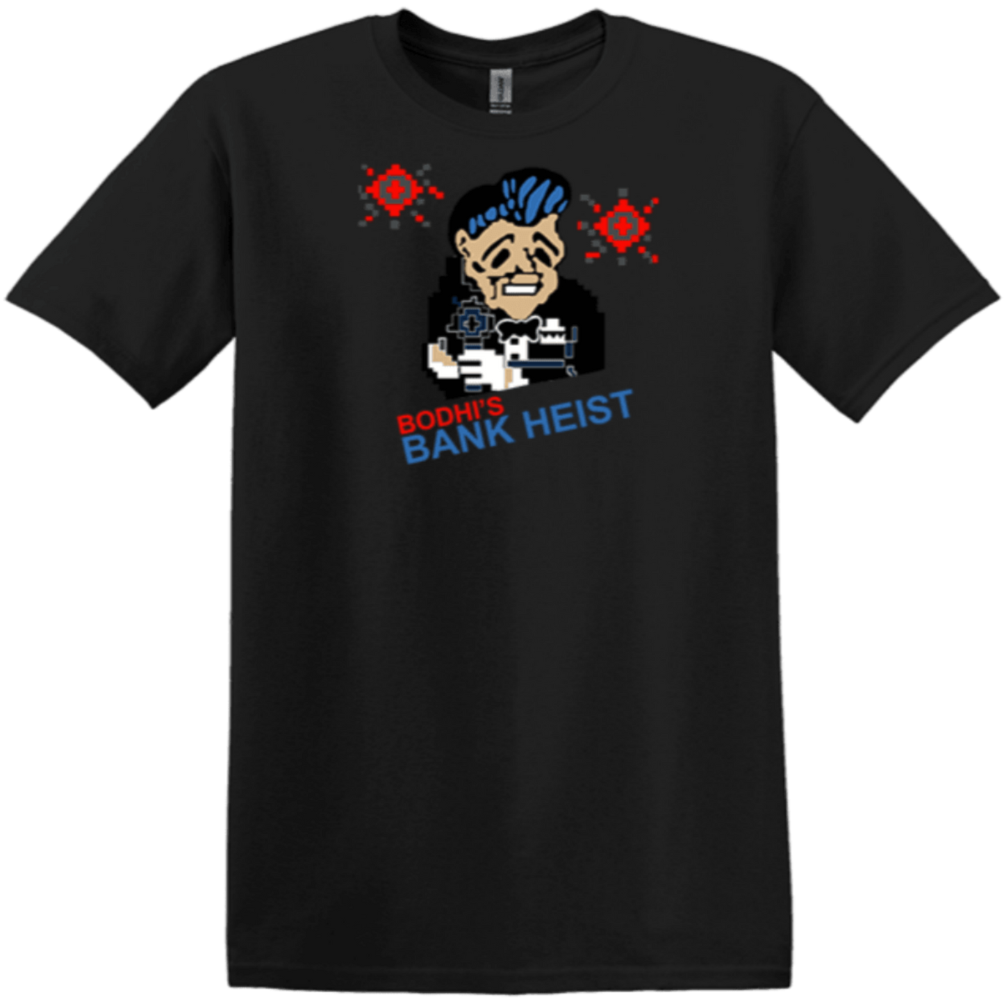 black tapered look tee dvd recording