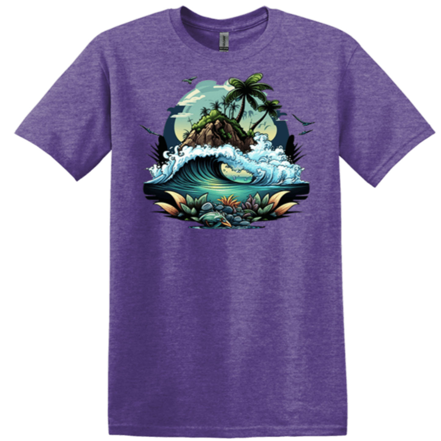 heather purple tapered look vacay