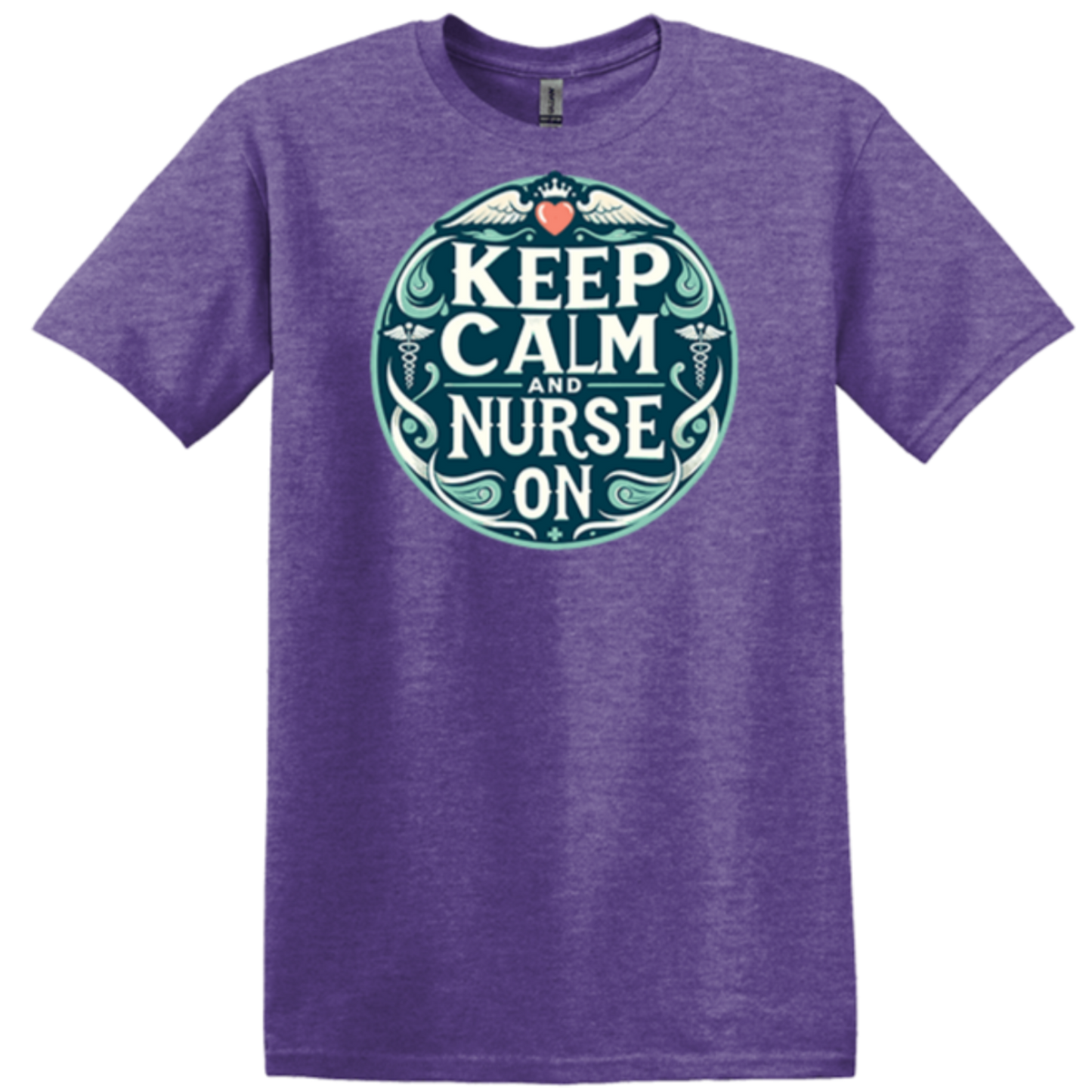 heather purple gildan tee health therapist