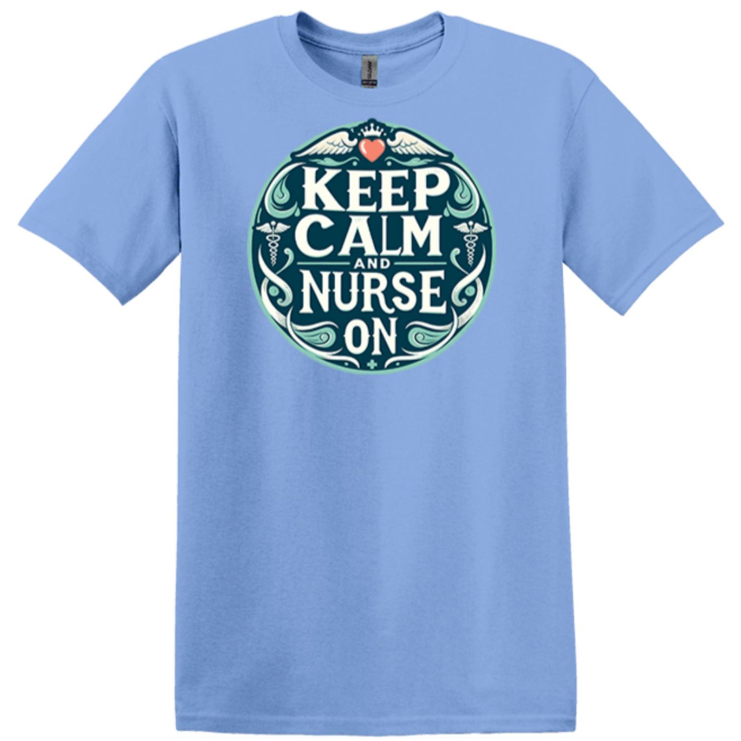light blue apparel medical professional