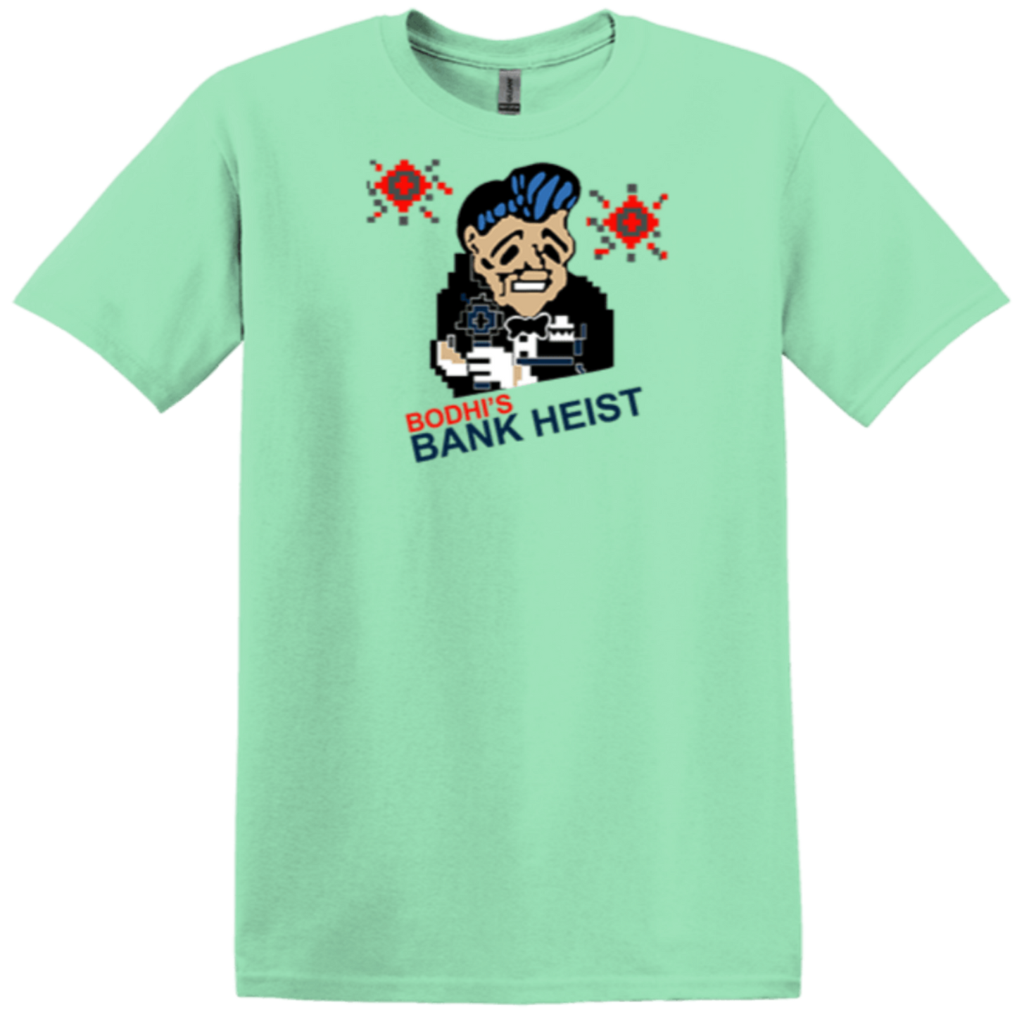 Ready2Go mint green point blank shirt