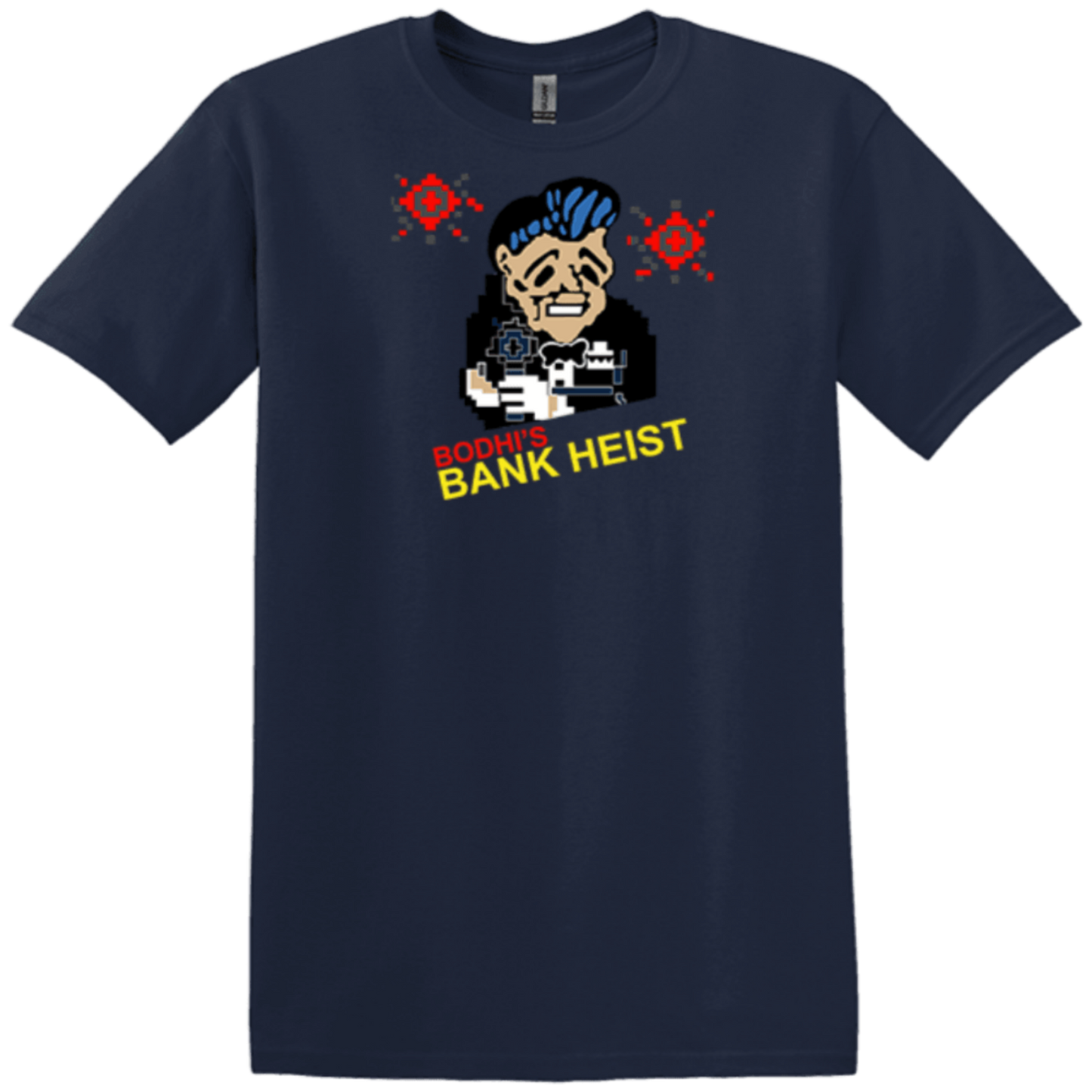 electronic video navy blue short sleeve wear