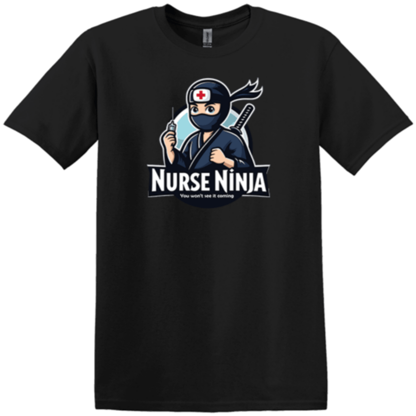 black 100% cotton garment first responder