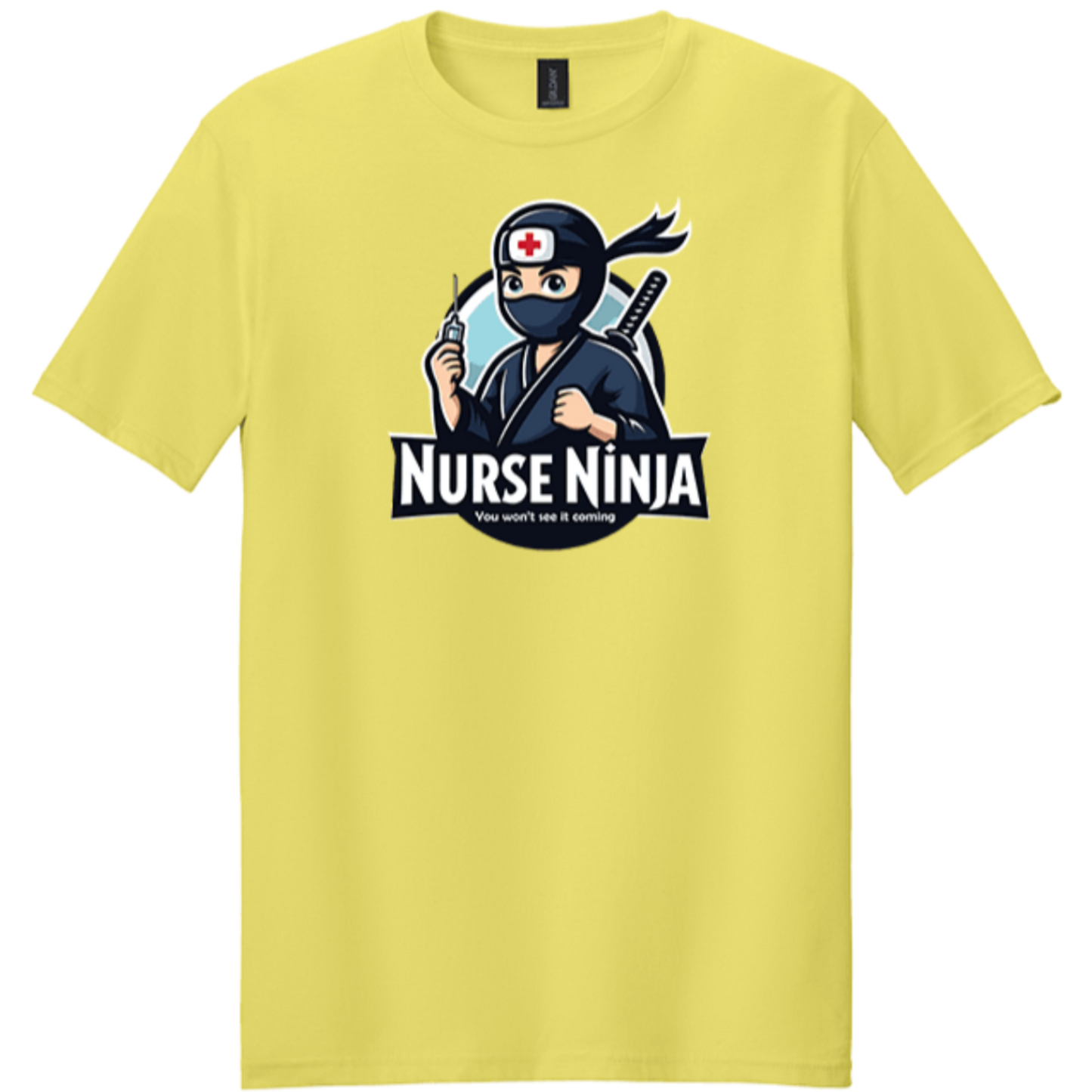cornsilk yellow crew neck shirt medical surgical aid