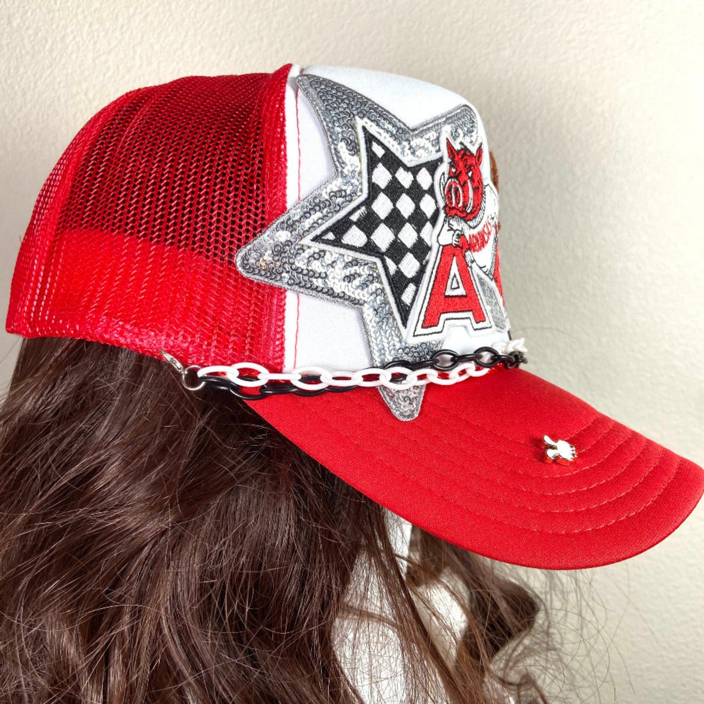 snapback adjustable cap with visor bling Arkansas