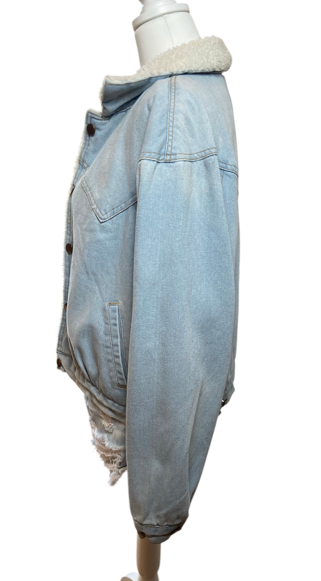 left side of jacket