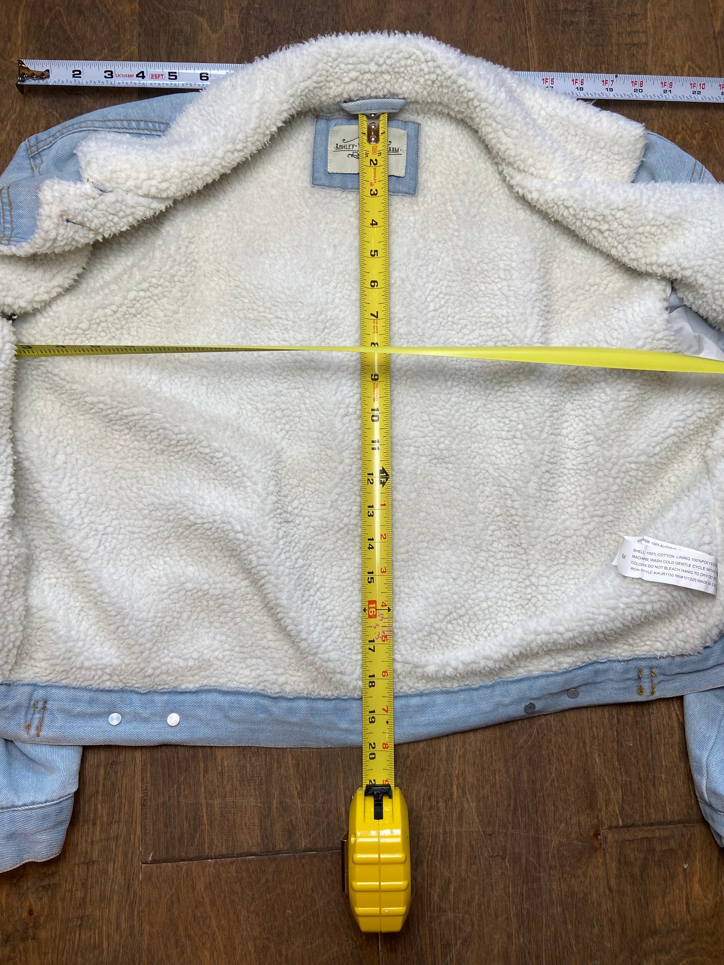 measurements of fashion coat