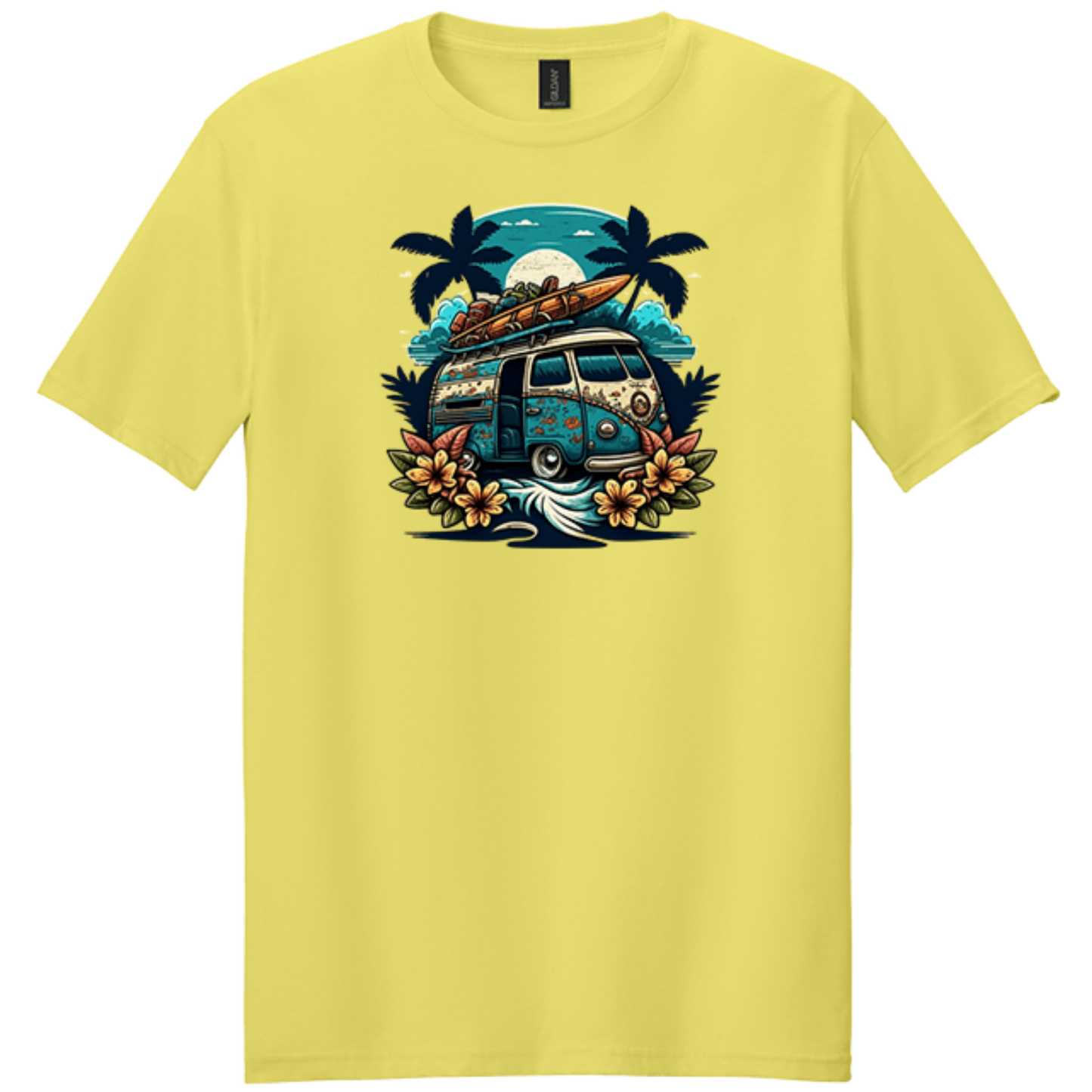 cornsilk yellow van life shirt