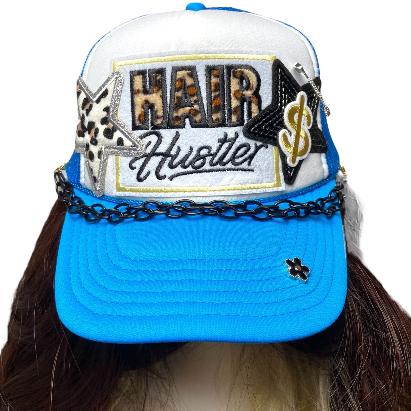 hair hustler trucker cap