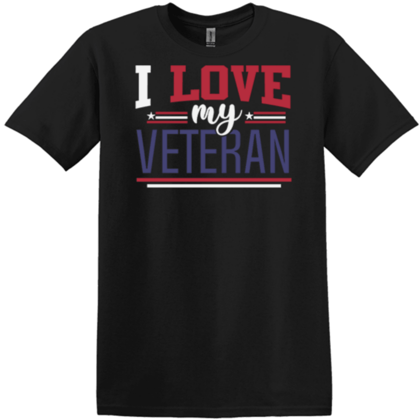 I love my veteran black t-shirt