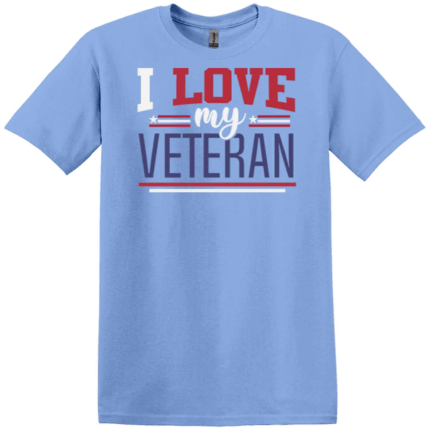 I love my veteran blue tee