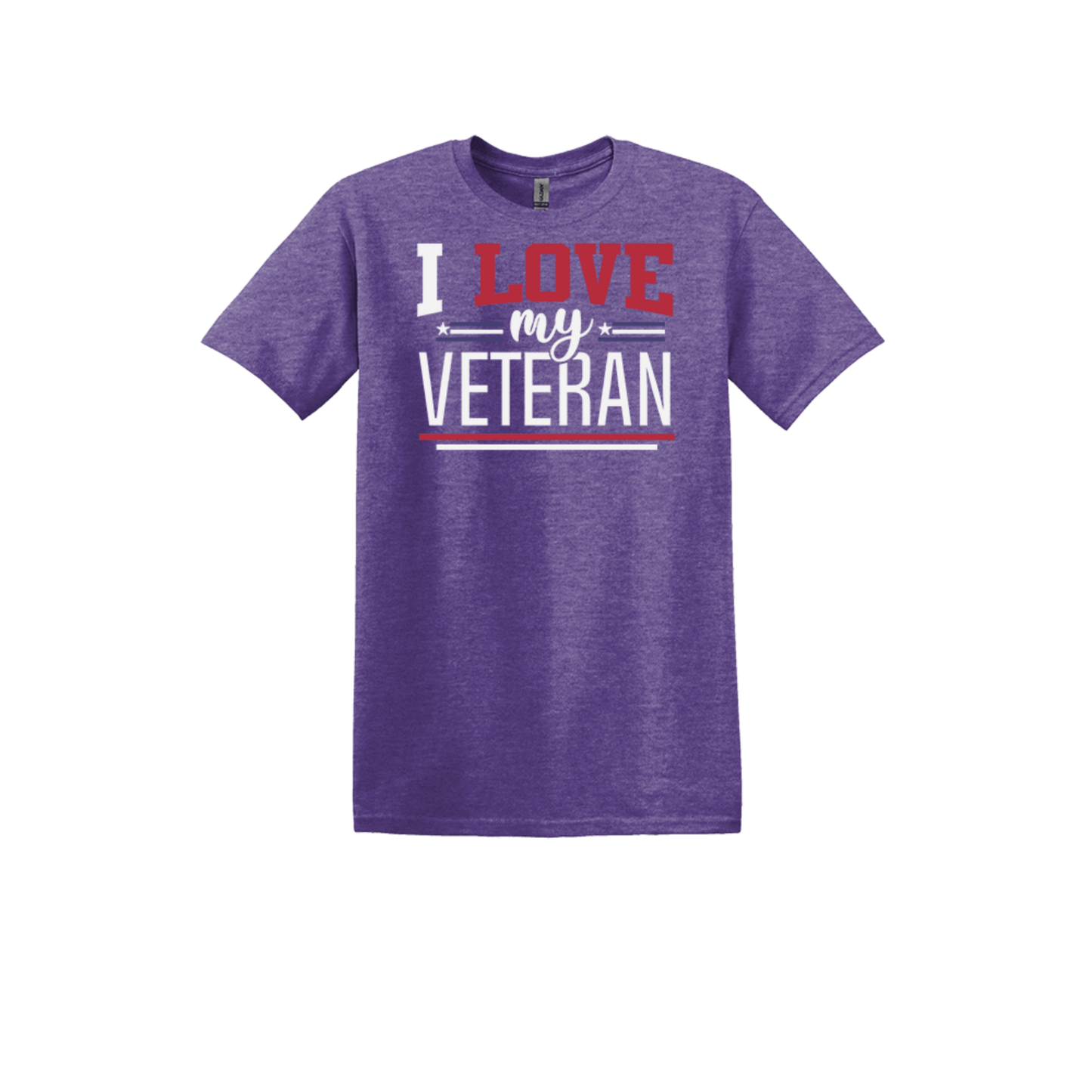 I love my veteran purple t-shirt