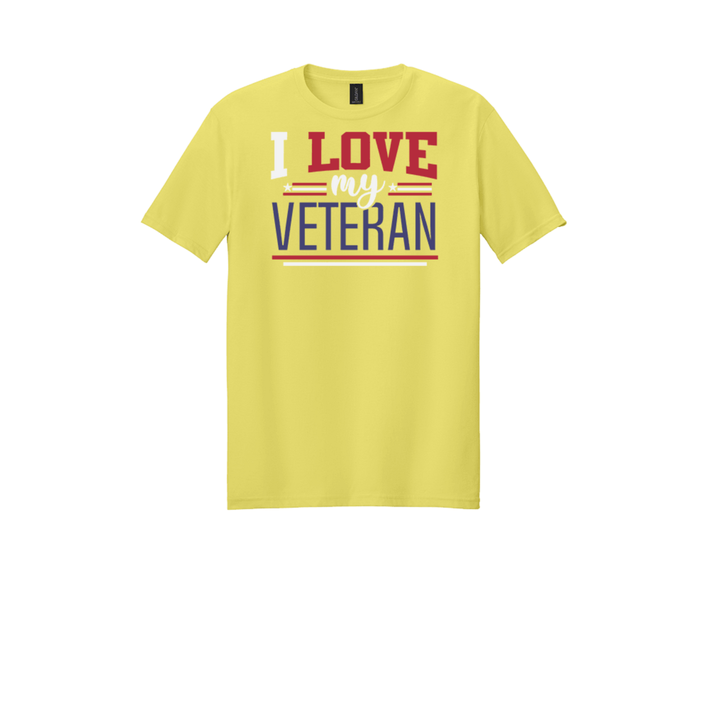 I love my veteran yellow shirt