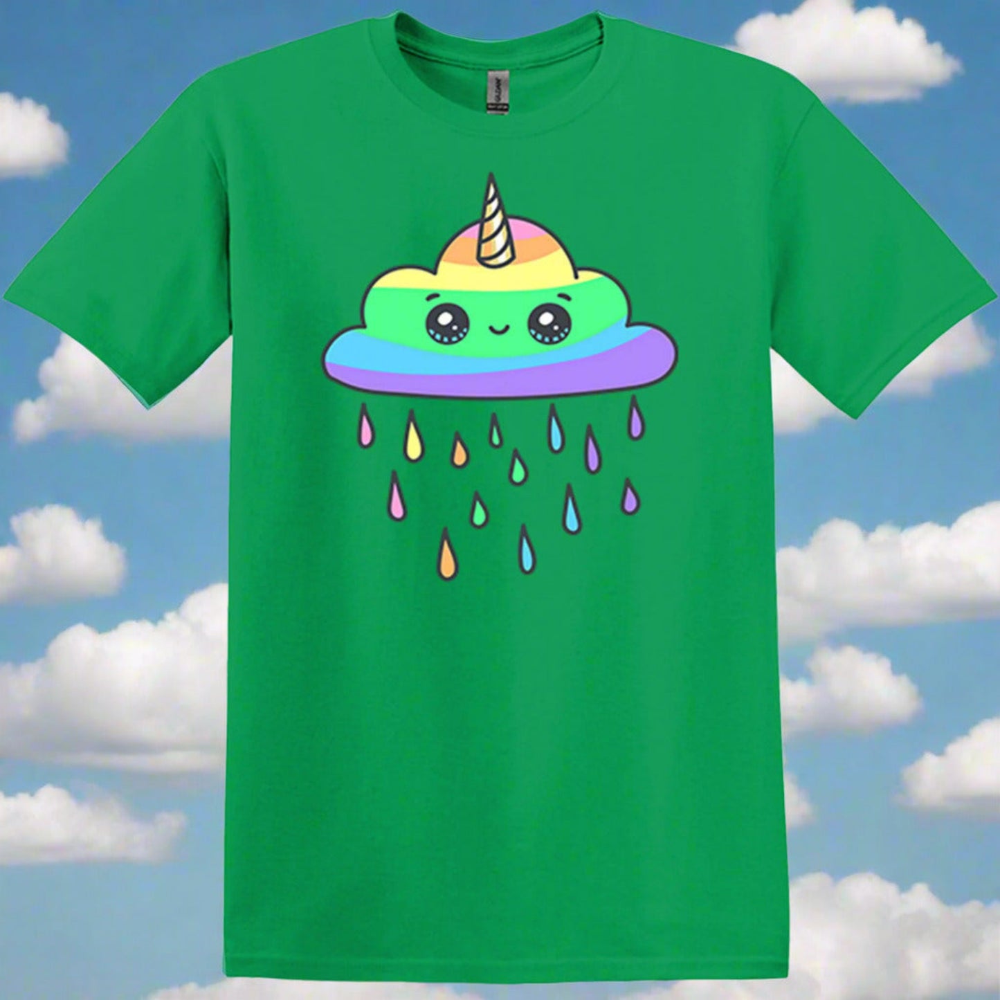 irish green unicorn cloud tee shirt tshirt