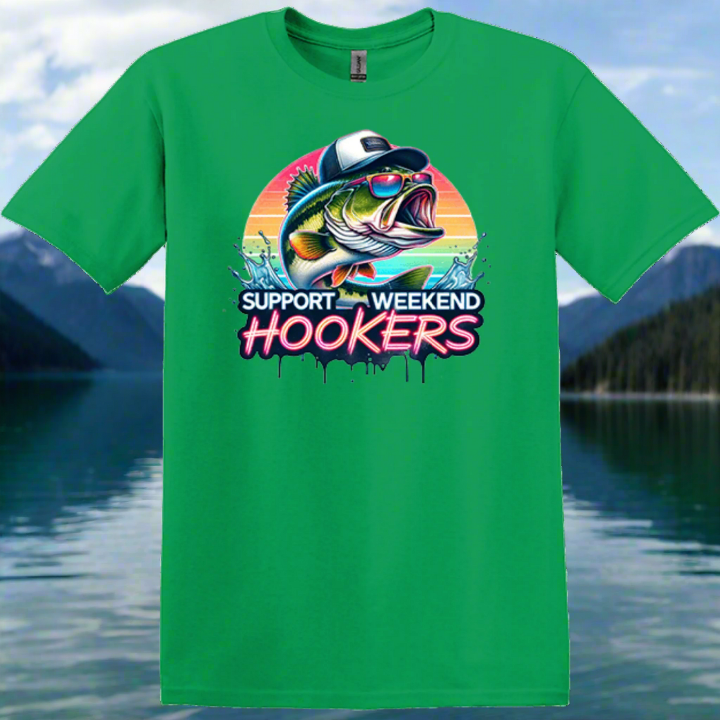 Irish green support weekend fishing shirt