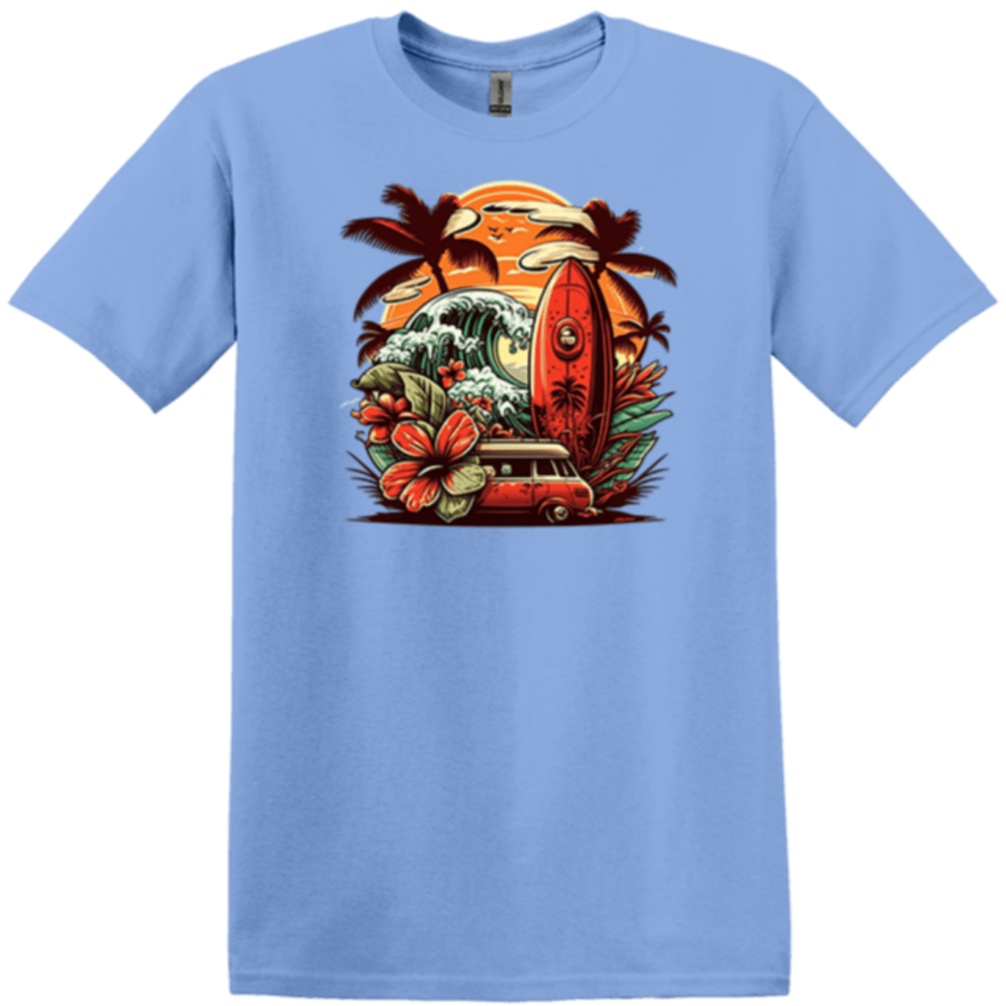 light blue van life for life shirt