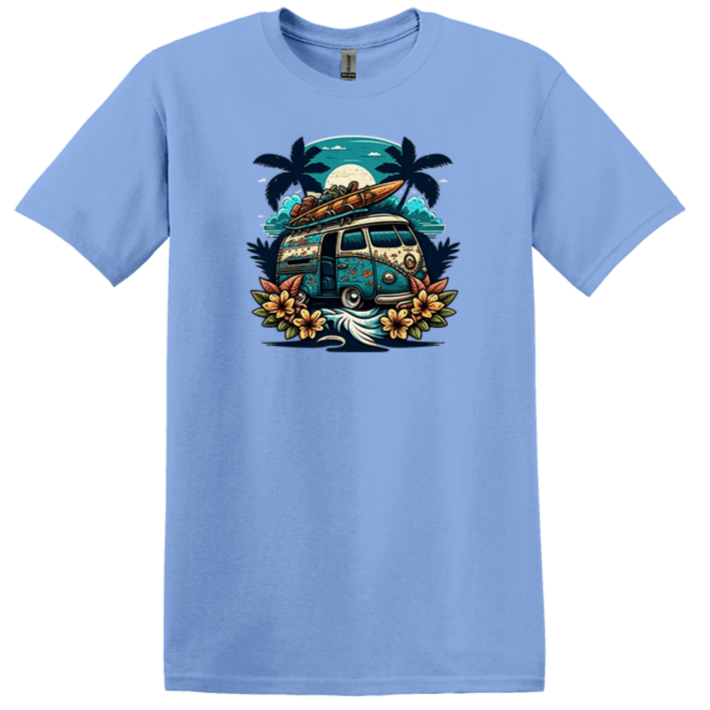 light blue van life shirt