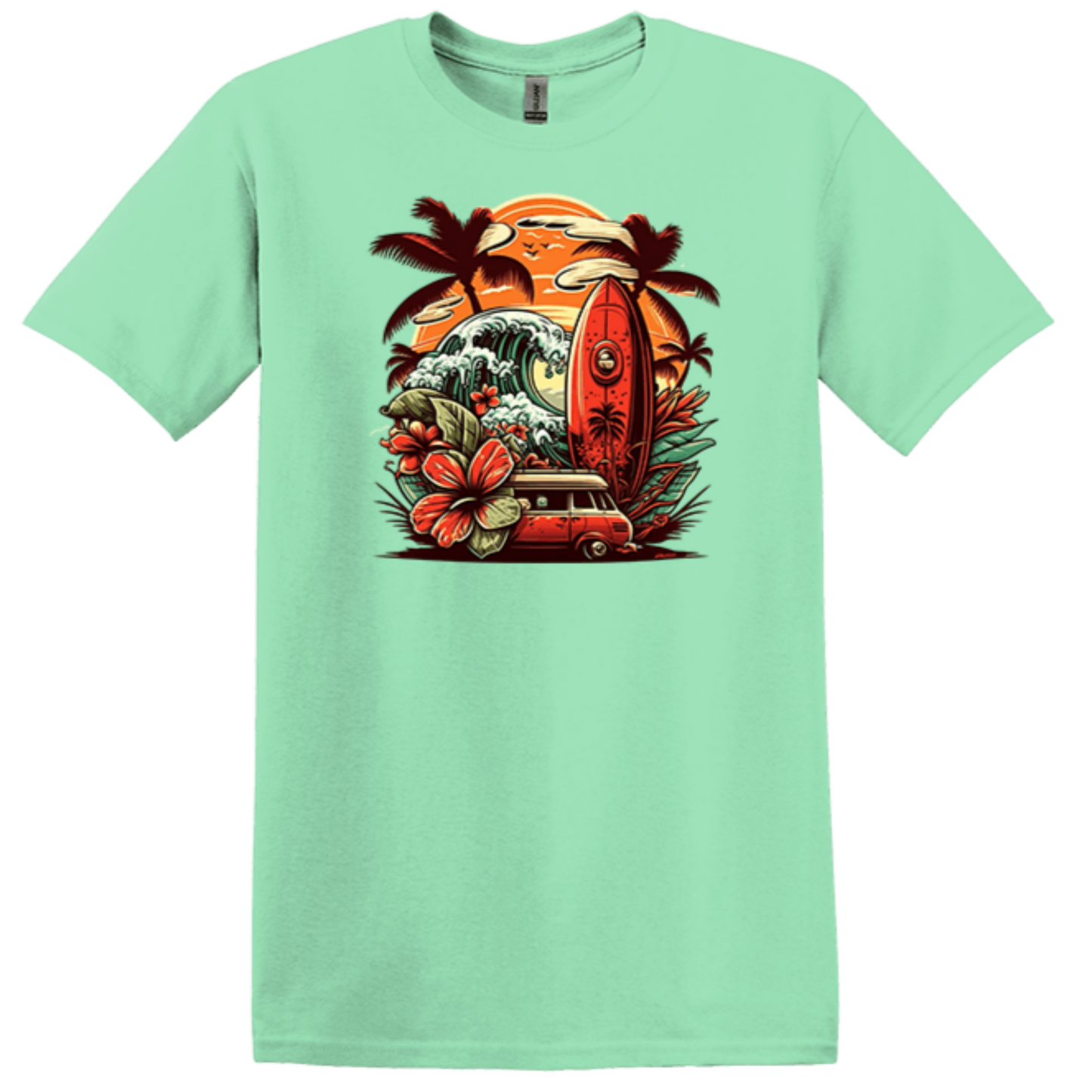 mint green van life for life shirt