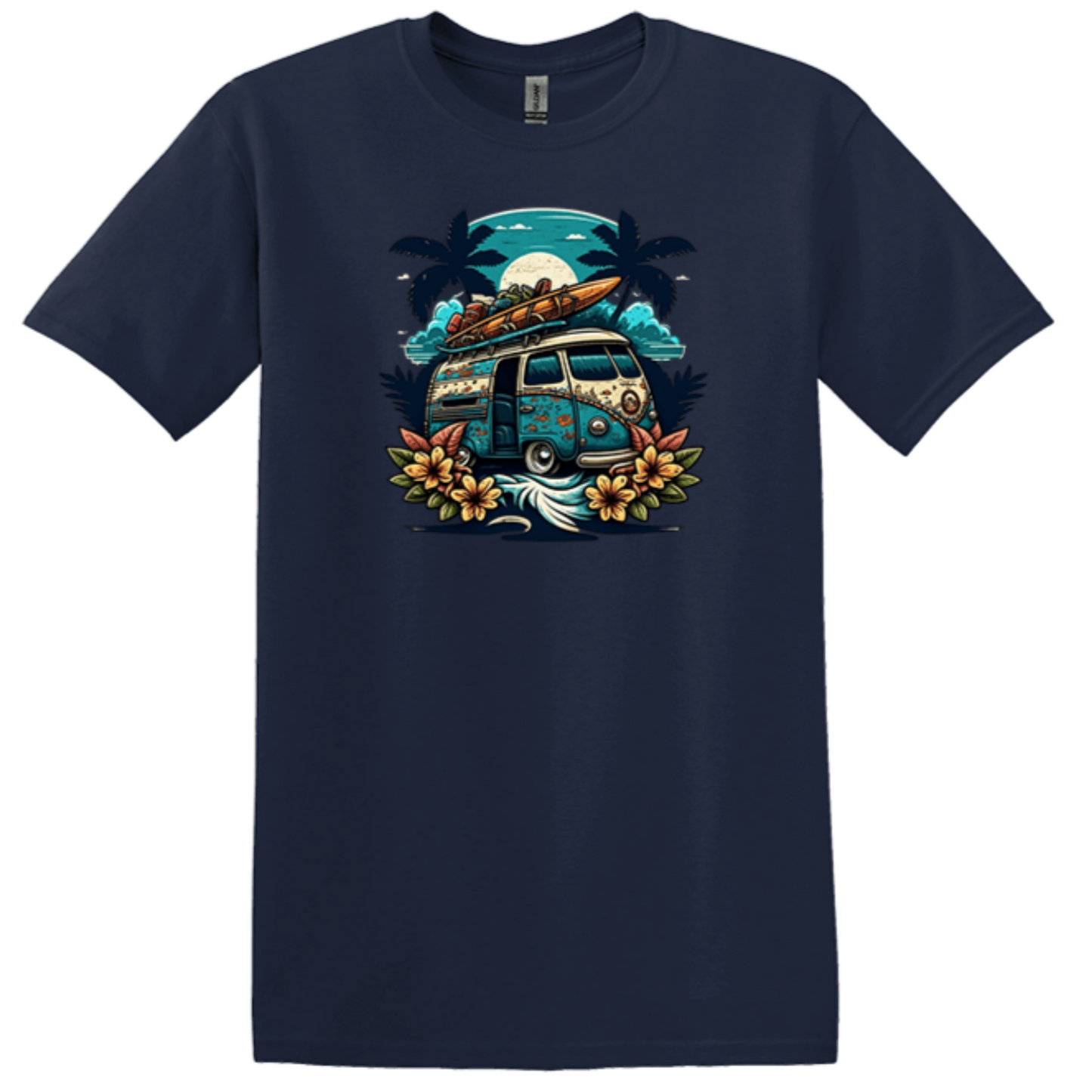 navy blue van life shirt