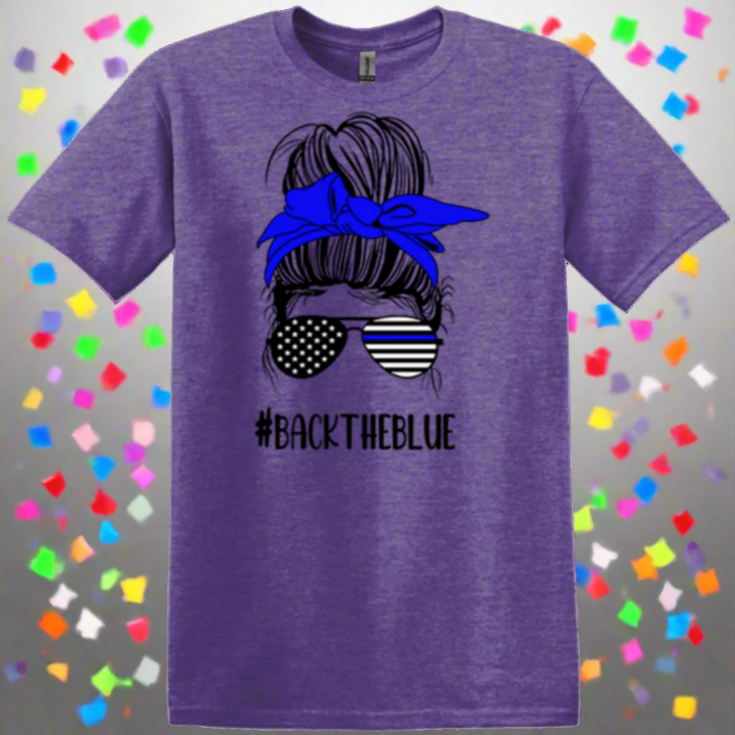 heather purple crew neck