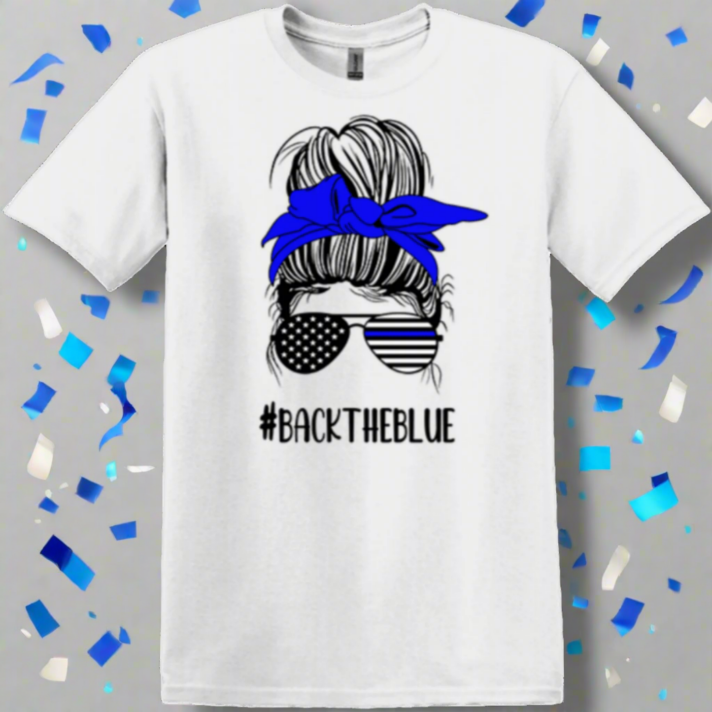 #Backtheblue white ready2go shirt