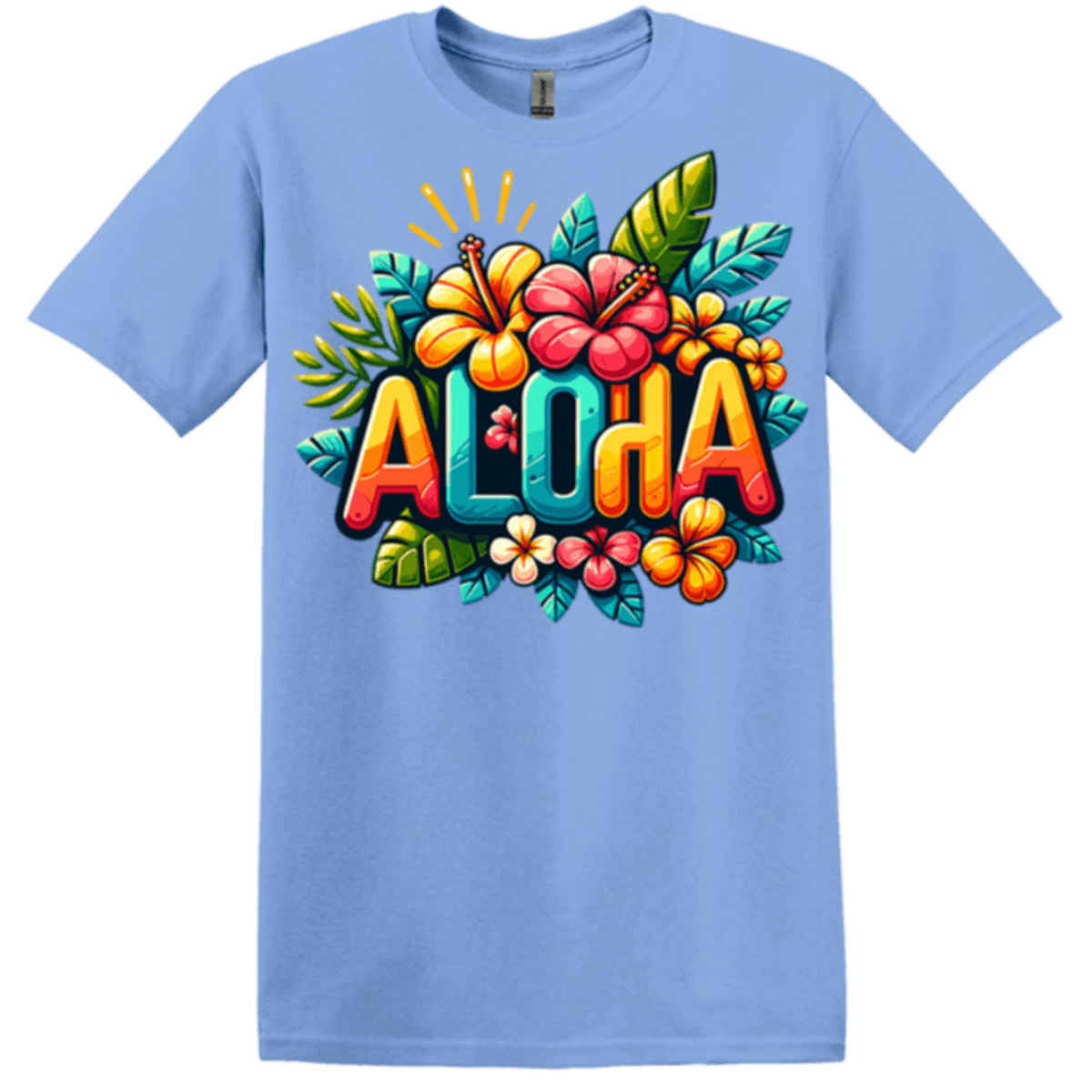 light blue short sleeve tee