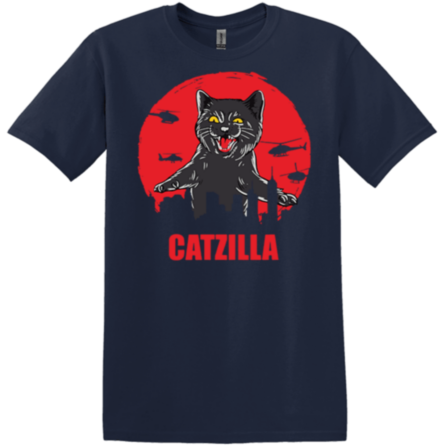 navy large cat boutique top