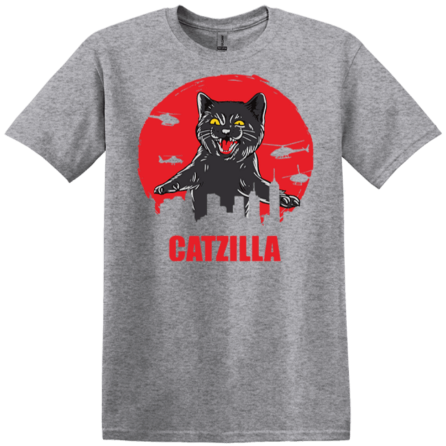 ready2go sports grey catzilla t-shirt