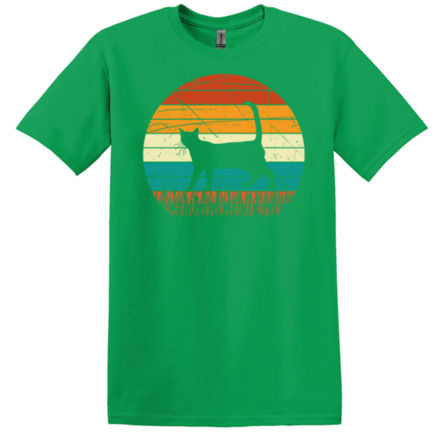 Irish green cozy t-shirt fall colors sun catlike shirt