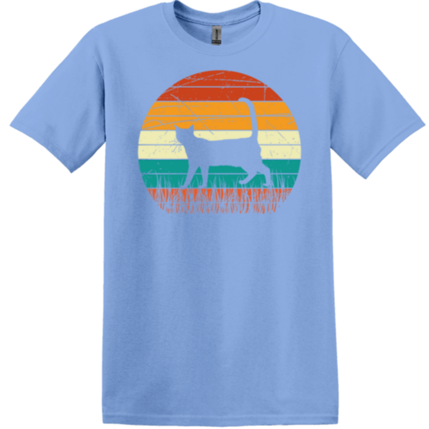 light blue apparel traditional tom cat shirt