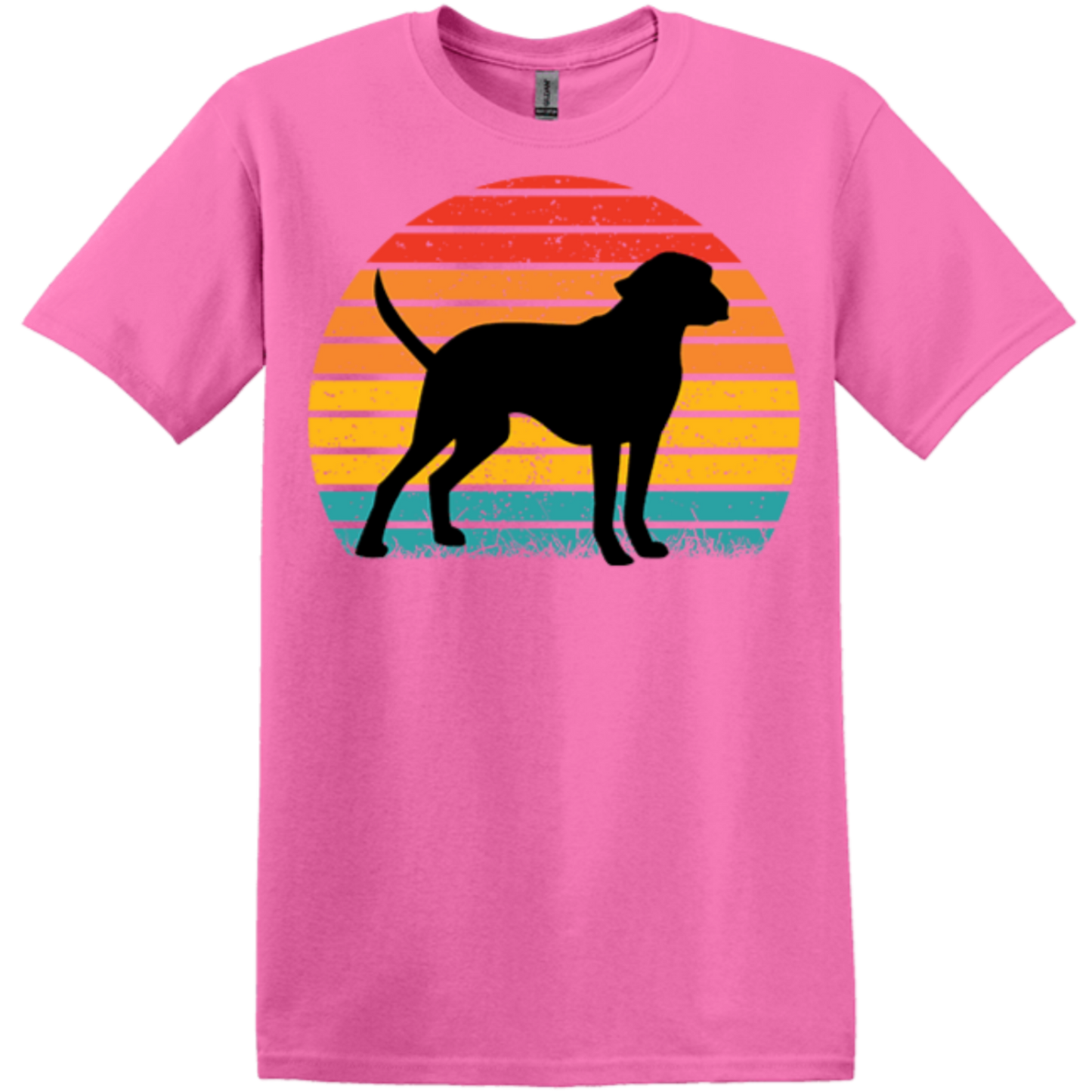 azalea pink comfort apparel classic hunting hound shirt