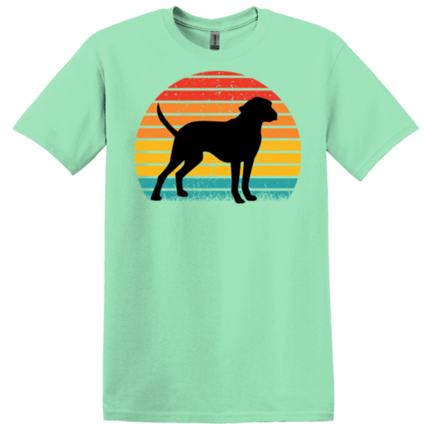 mint green blouse clothing nostalgic hound dog shirt