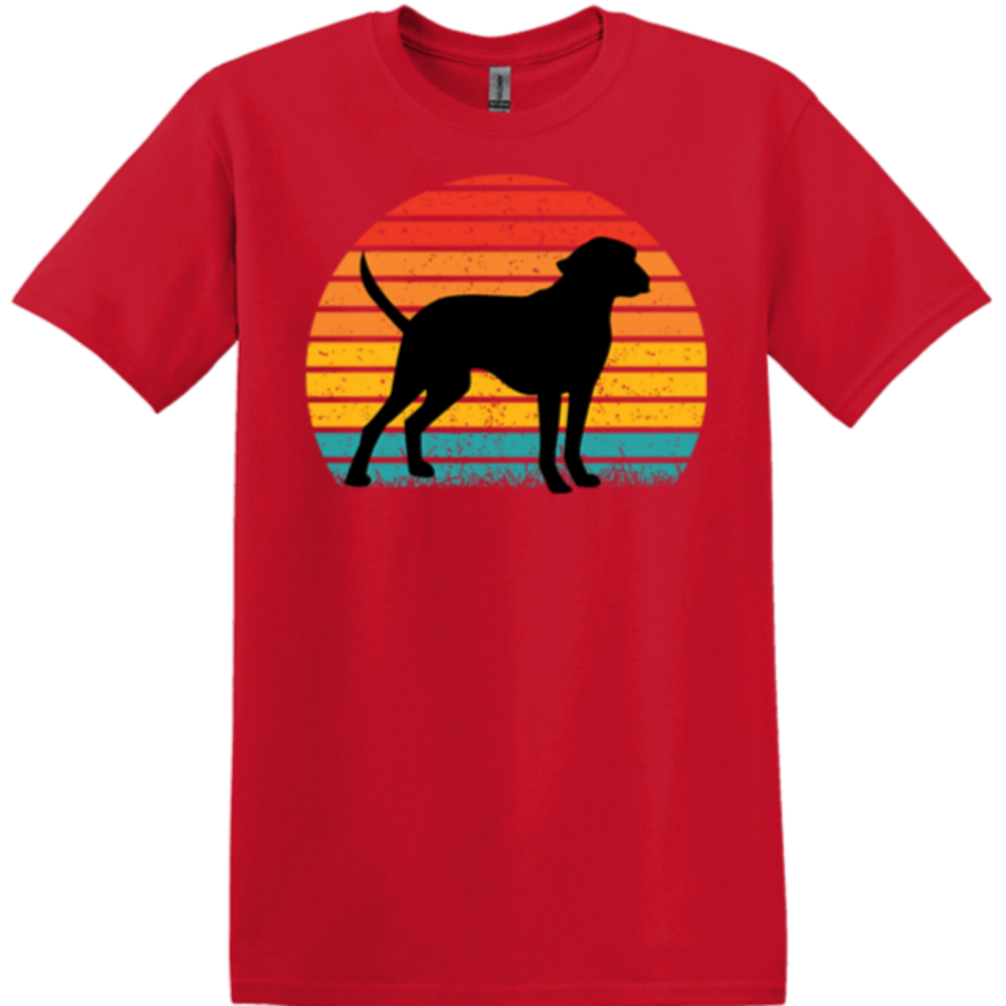 ready2go red jersey fit vintage dog shirt