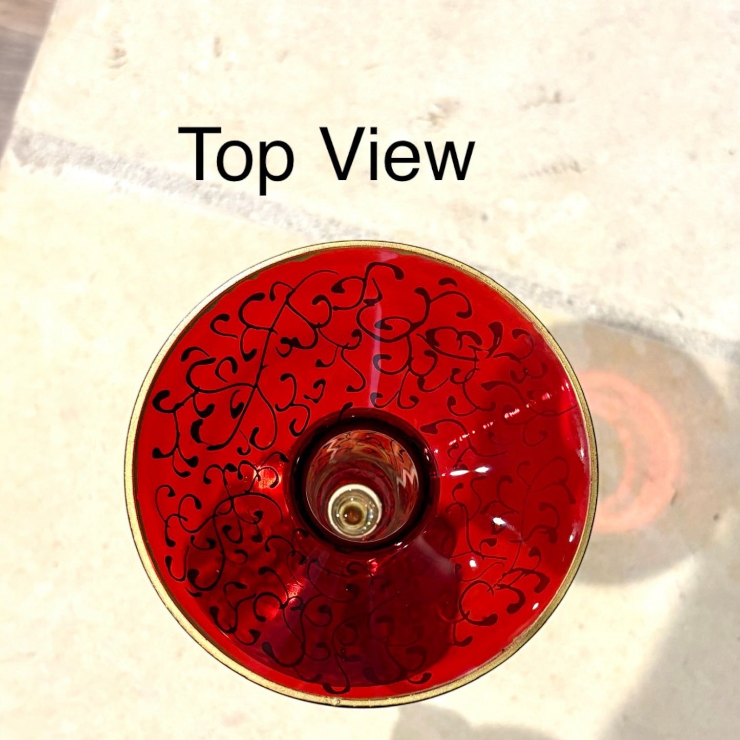 clear glass stem skinny taper candle insert