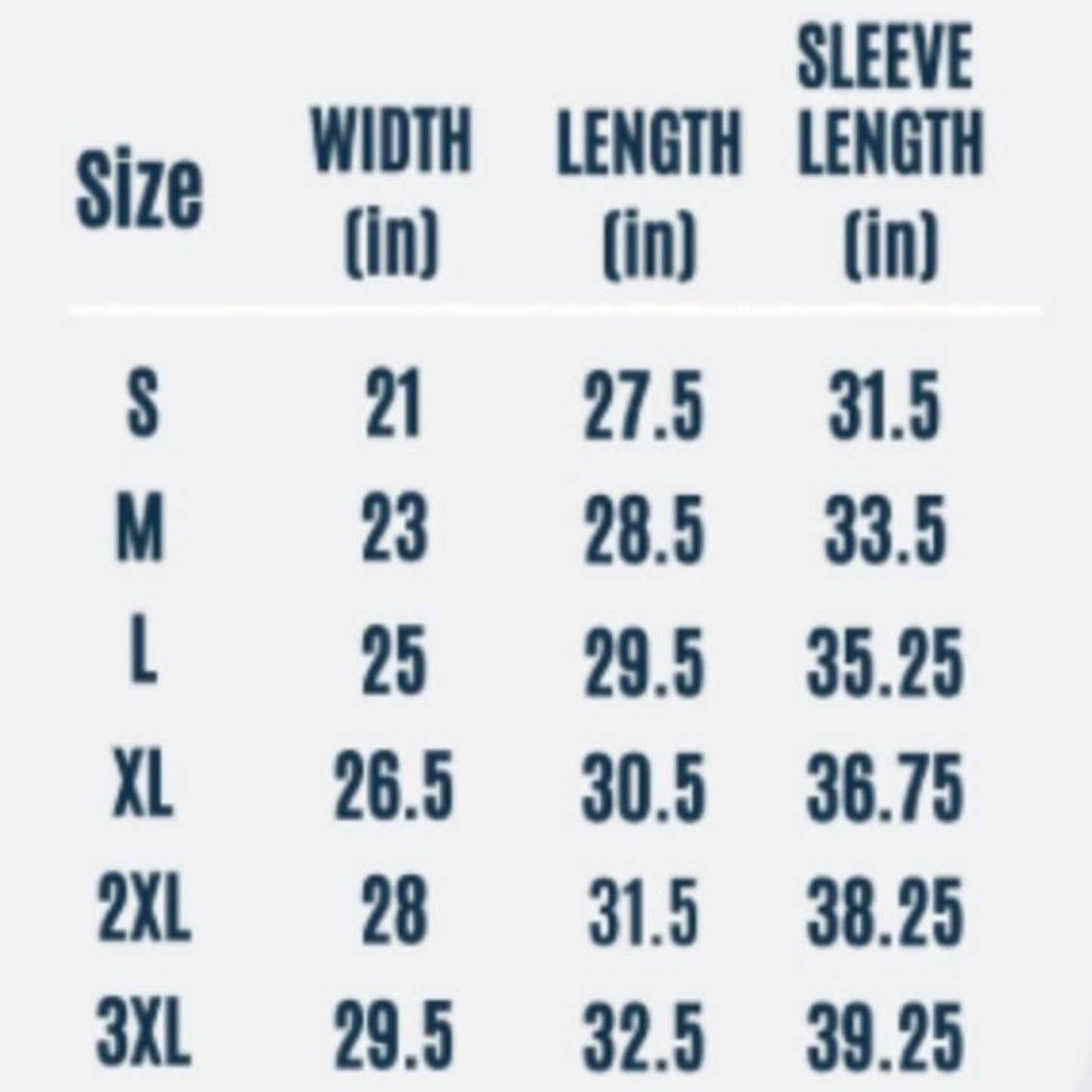 comfort colors sizing chart