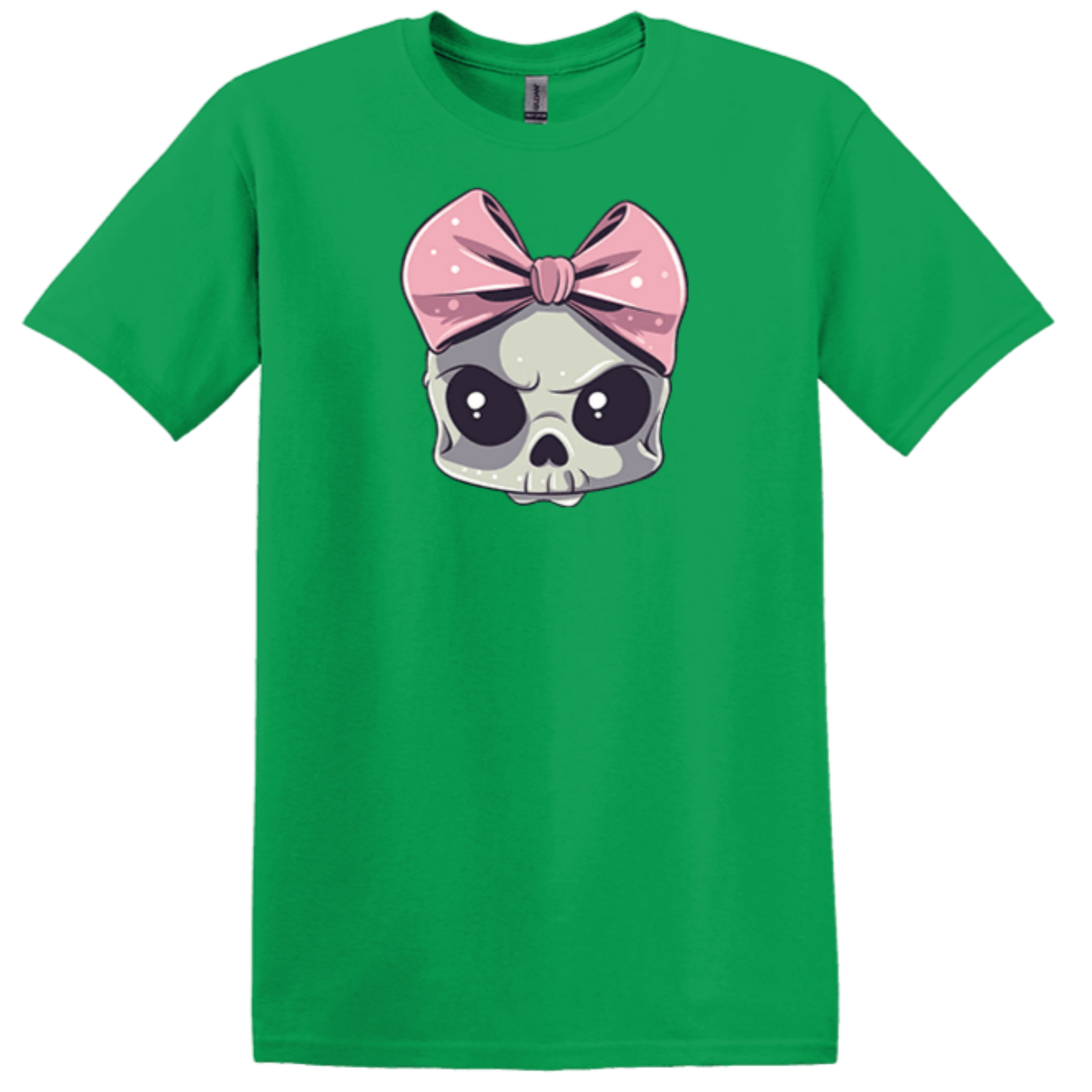 skull bow Irish green shirt cute