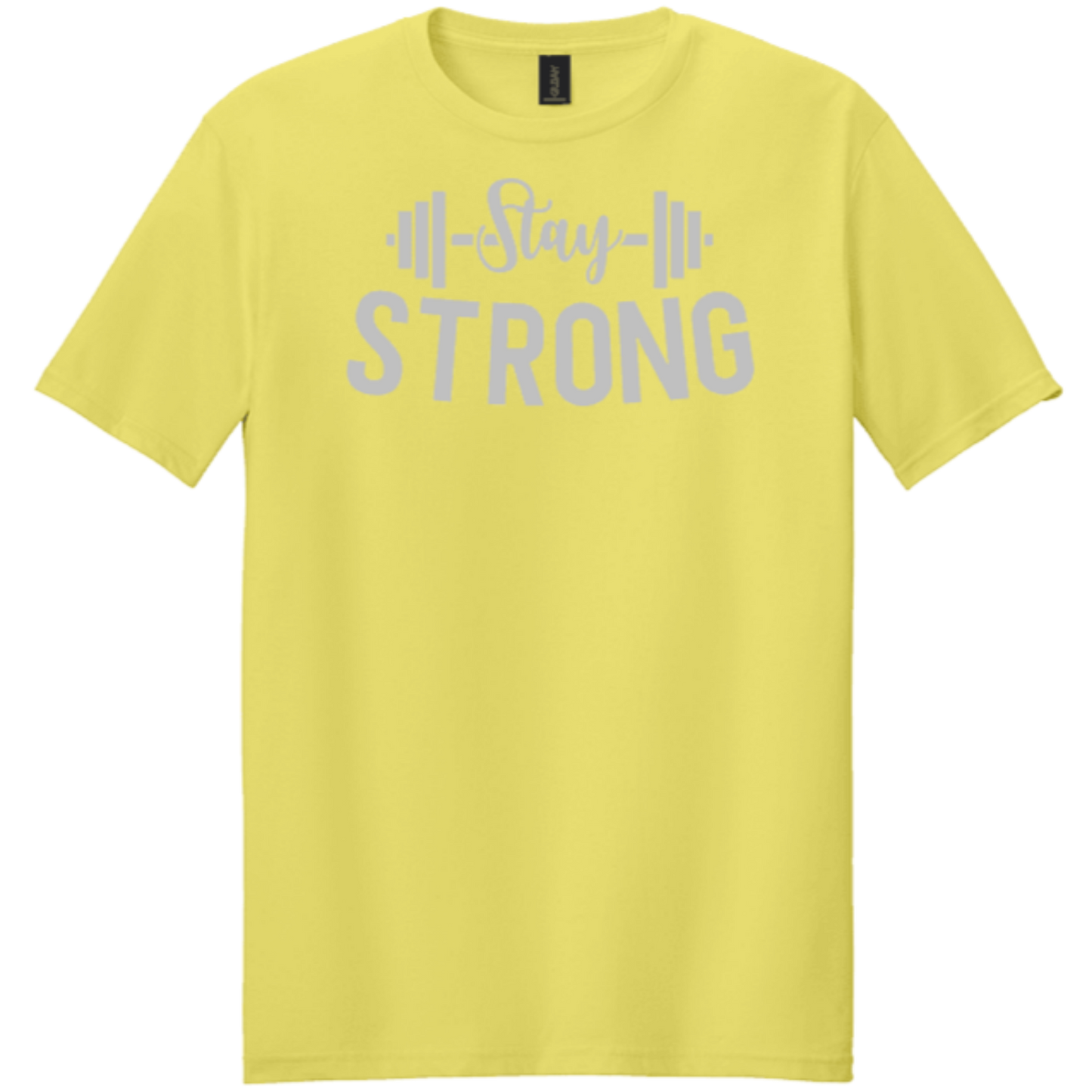 stay strong cornsilk yellow shirt
