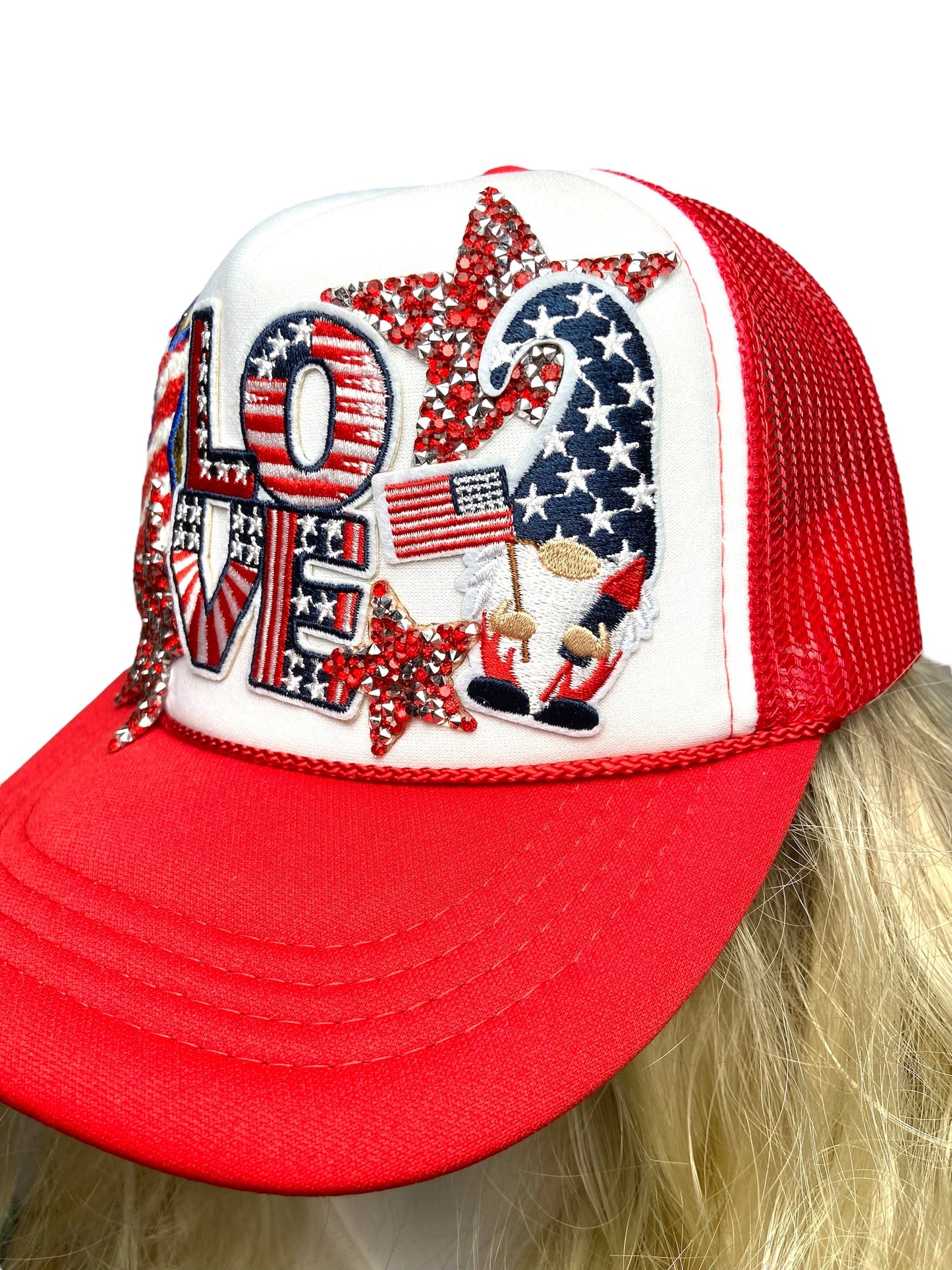 Girl Patriotic Trucker Hat