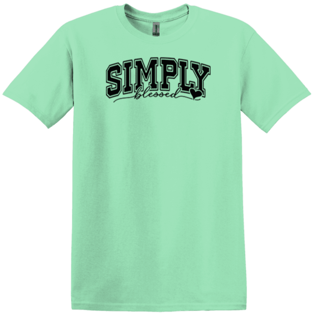 Simply Blessed (Black Lettering)