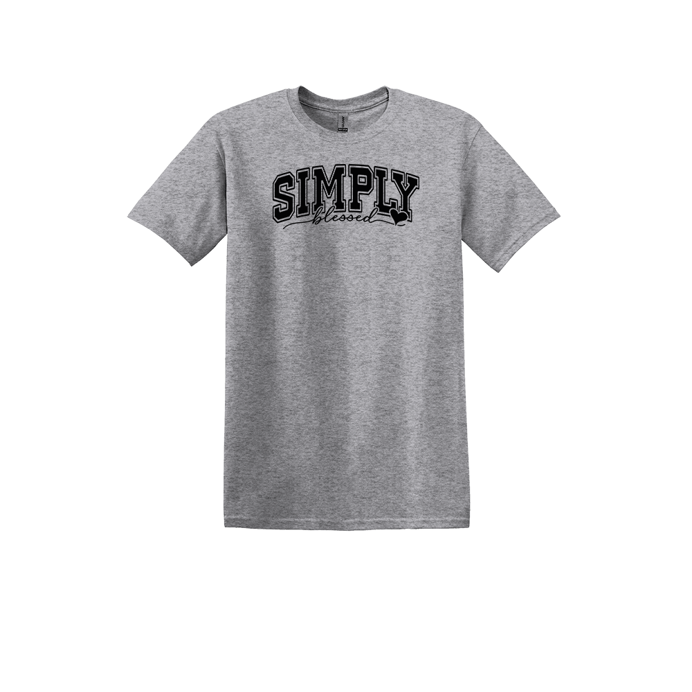 Simply Blessed (Black Lettering)