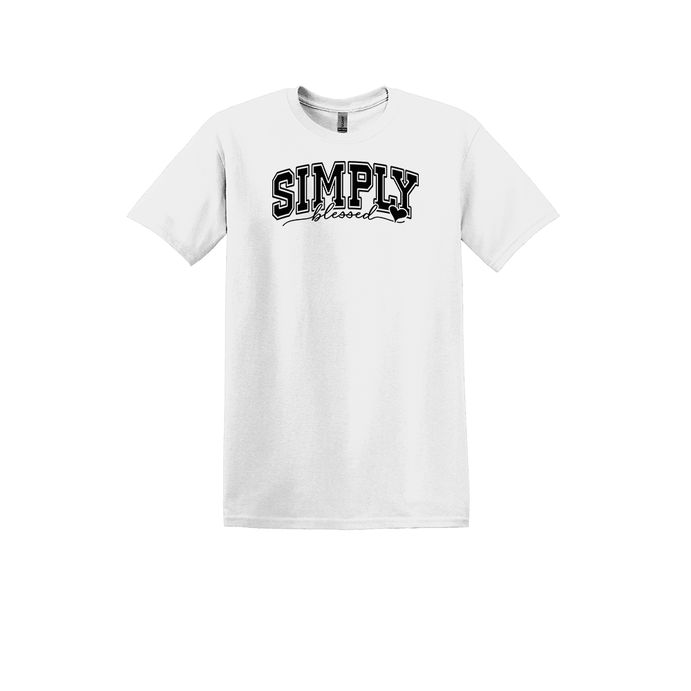 Simply Blessed (Black Lettering)