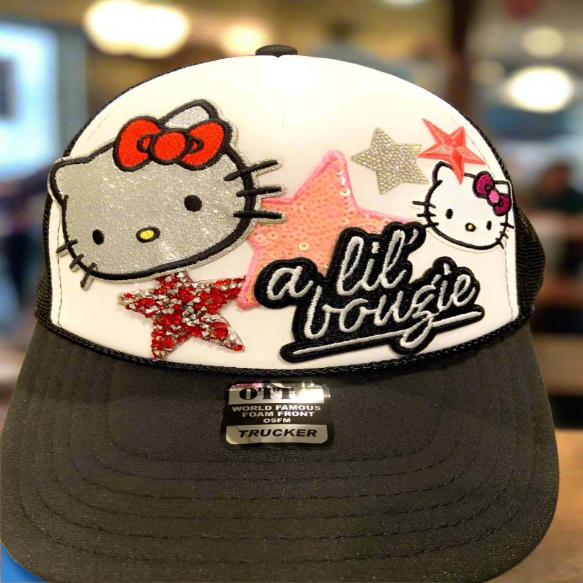 Hello Kitten Cat Foam Trucker Hat 