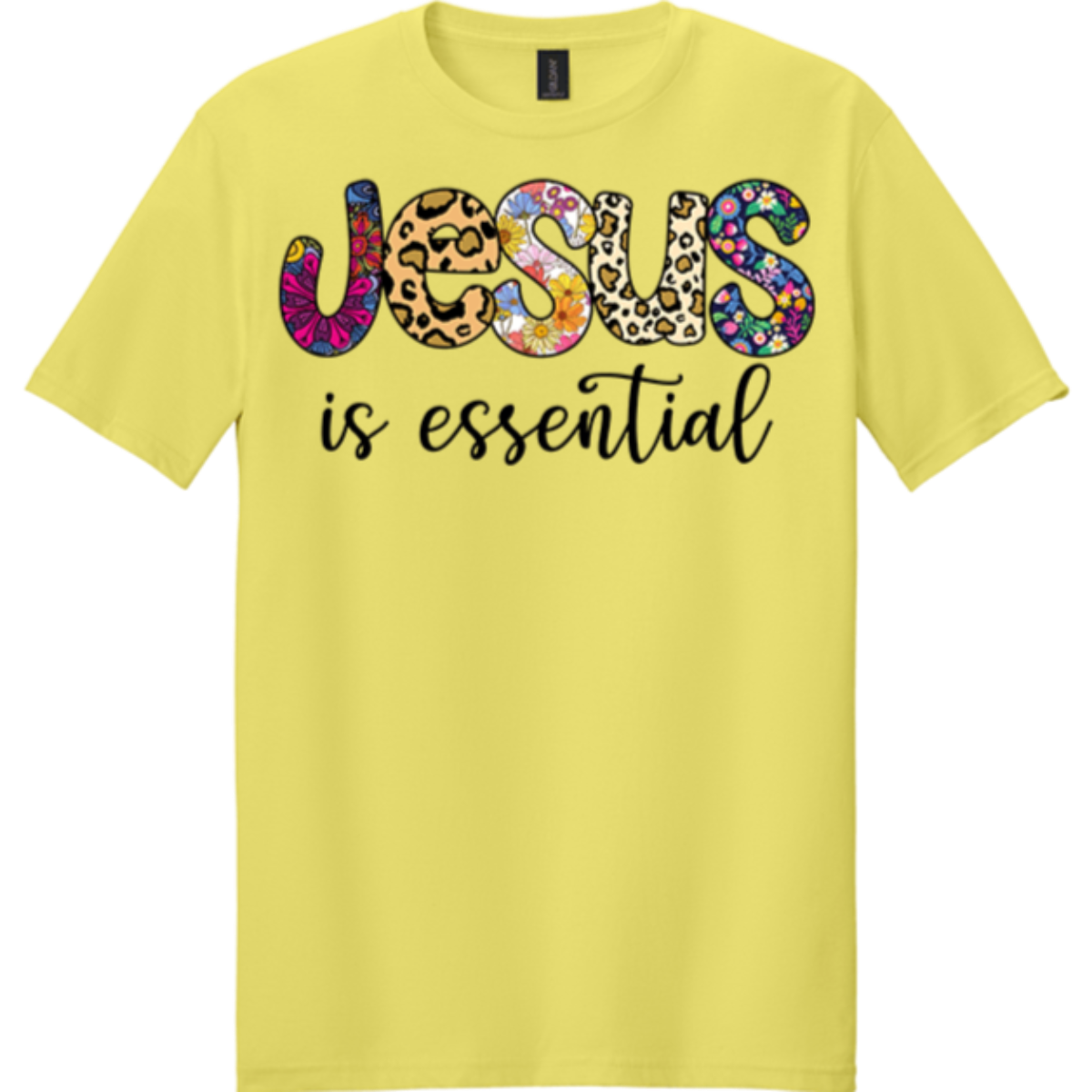 cornsilk yellow crew neck shirt scripture Ready2Go