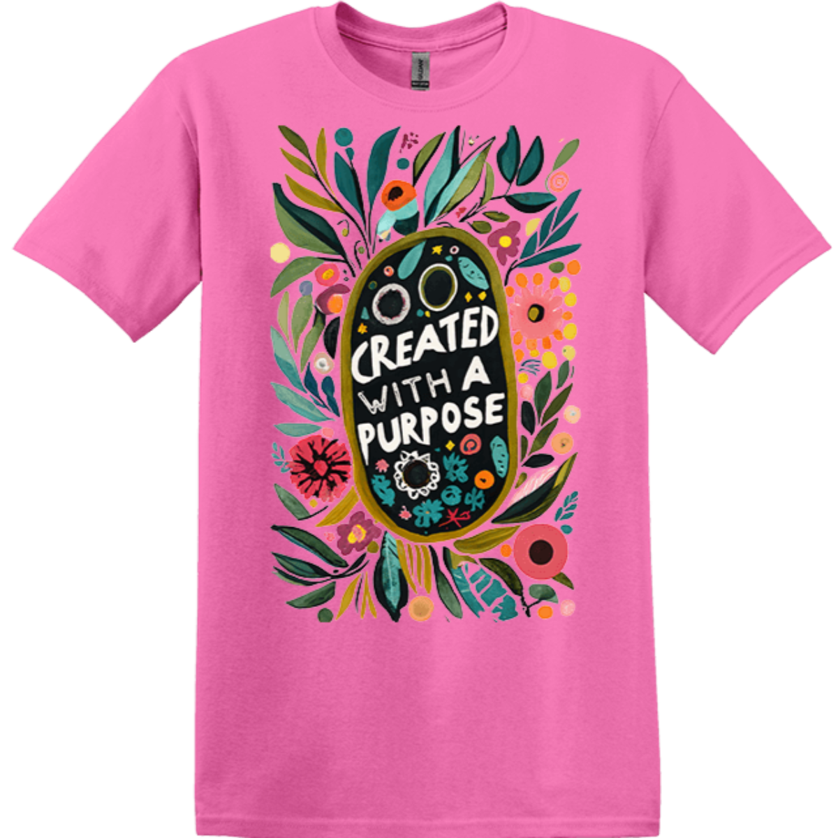 azalea pink worship crew neck shirt 