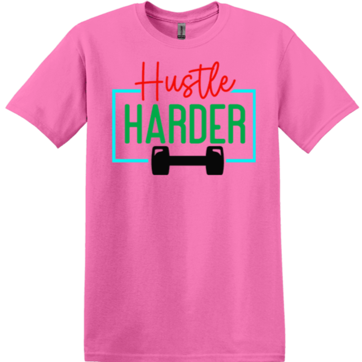 azalea pink comfort apparel	 fitness harder green