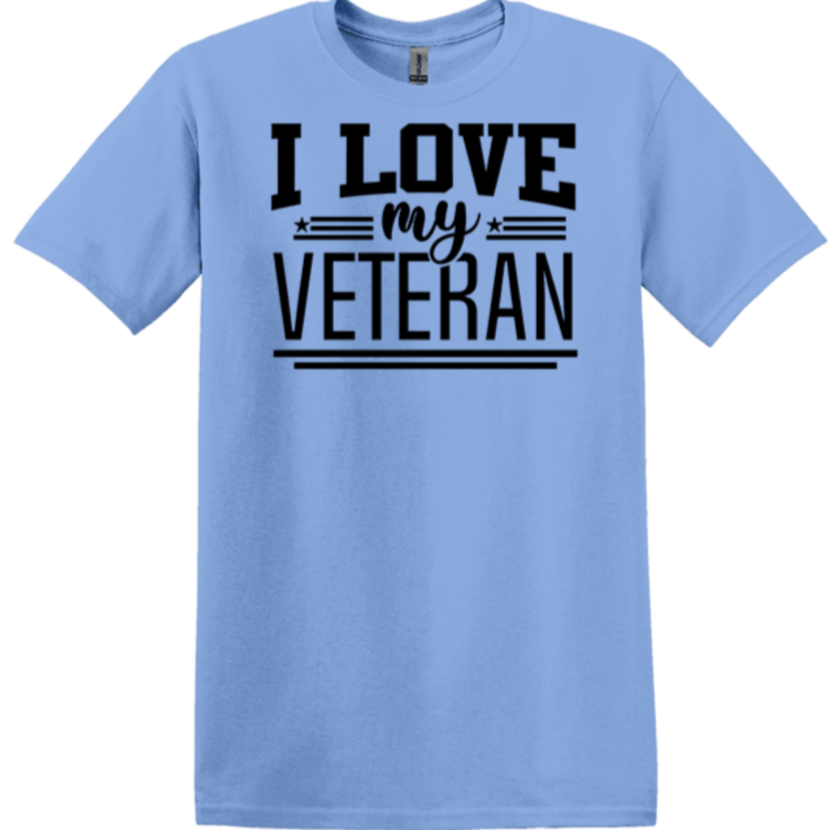 carolina blue apparel I love my veteran