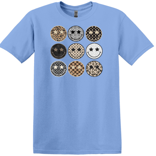 carolina blue shirt preppy designer smiley 