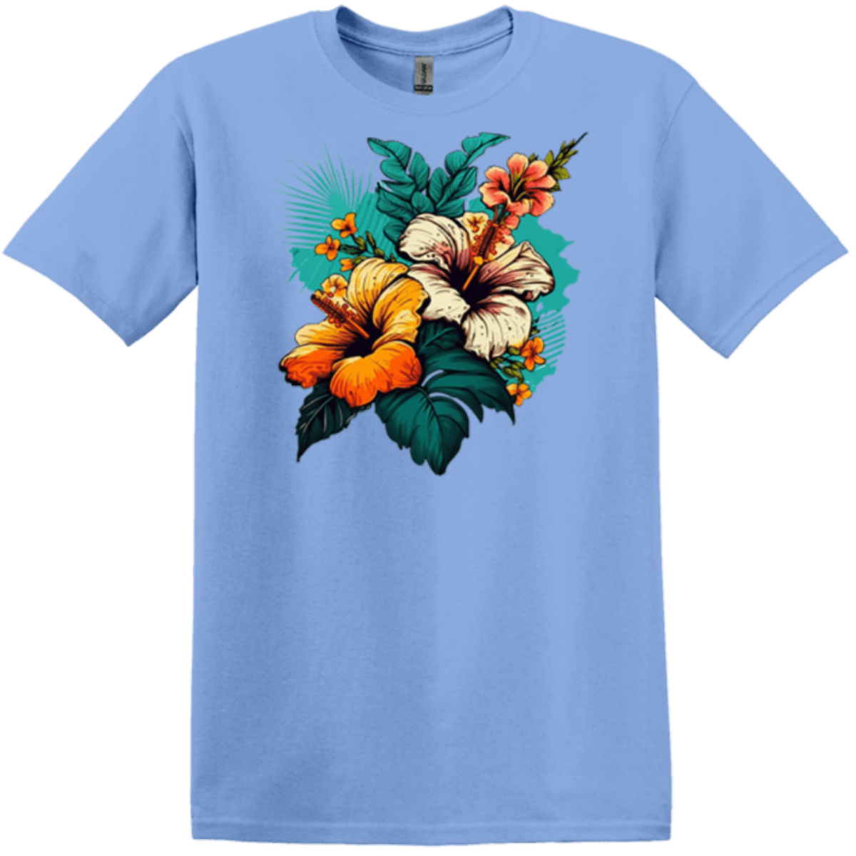 blossoms vacation destination carolina blue apparel