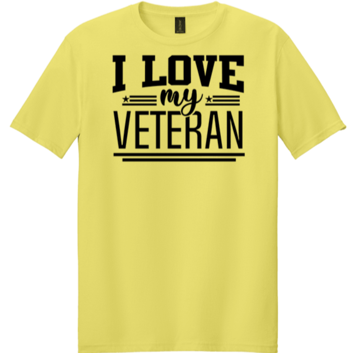 cornsilk yellow crew neck shirt retired soldier