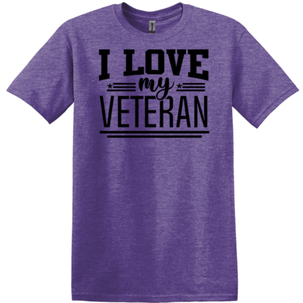 heather purple gildan tee expert american war fighter